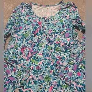Vibrant Floral Long Sleeve Top